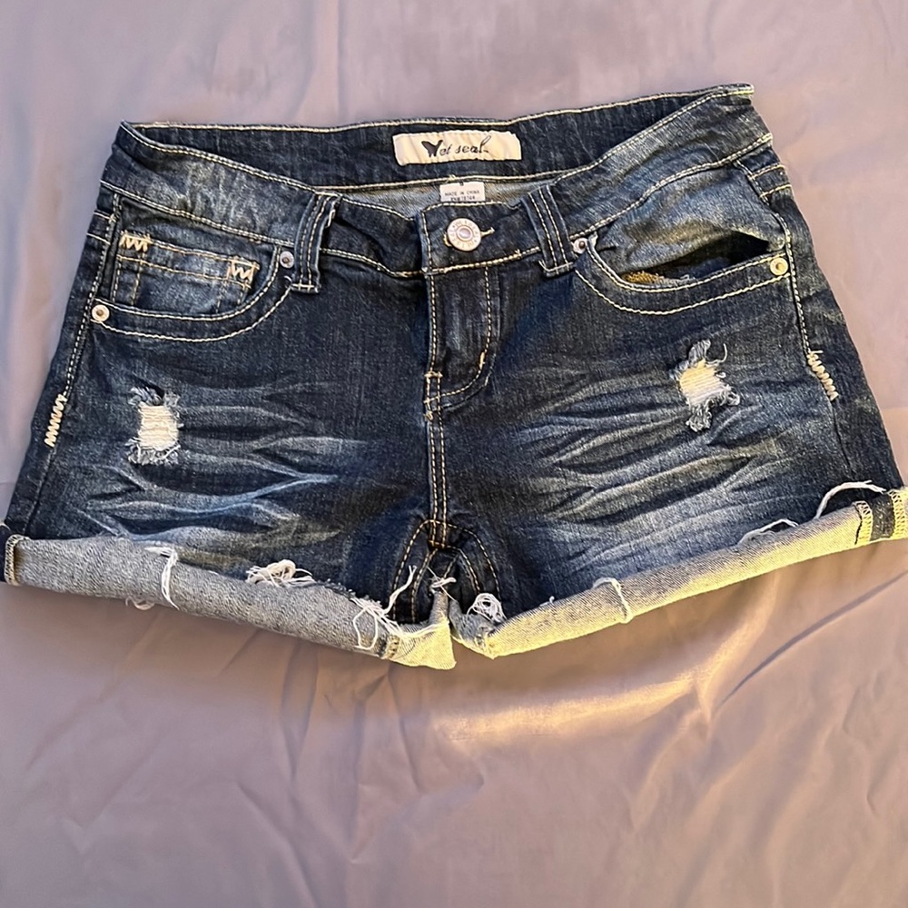 Blue Denim Shorts